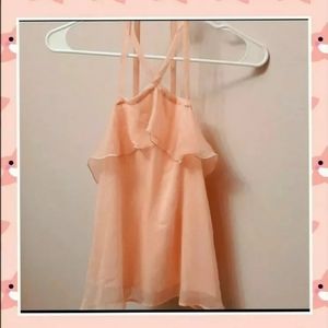 3for$15 Hollister Pink Ruffle Blouse